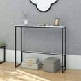 thumbnail image 1 of Abble Sleek Console Table with Marble Stone Top, Compact Entryway Table 36", 1 of 9