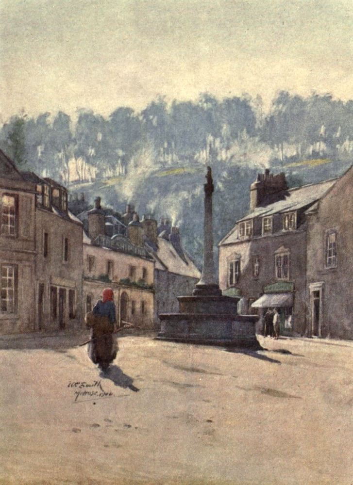 Abbotsford 1905 Cross Melrose Canvas Art - William Smith (24 x 36)