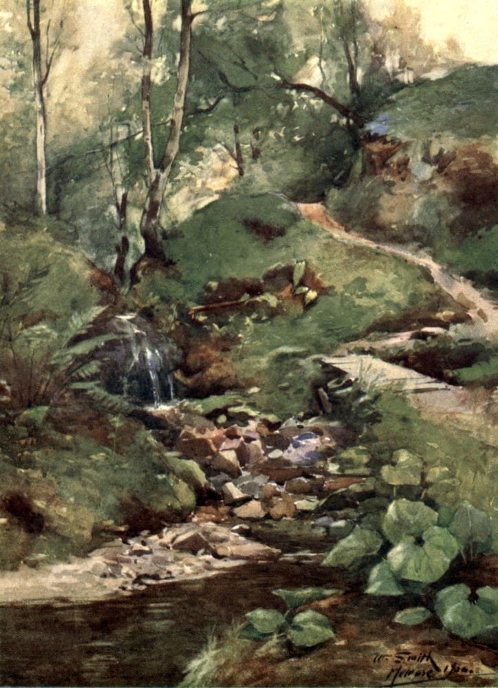 Abbotsford 1905 Rhymers Glen Canvas Art - William Smith (24 x 36)