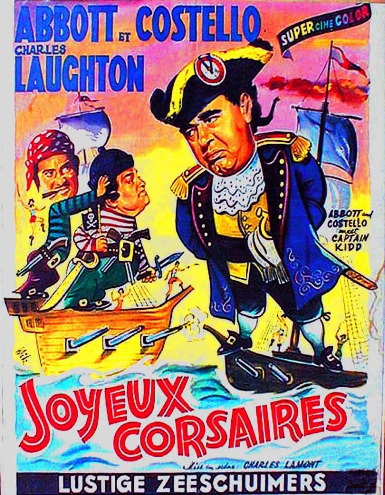 Abbott And Costello Meet Captain Kidd Canvas Art - (11 x 17)