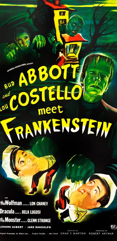 Abbott And Costello Meet Frankenstein Canvas Art - (11 x 17)