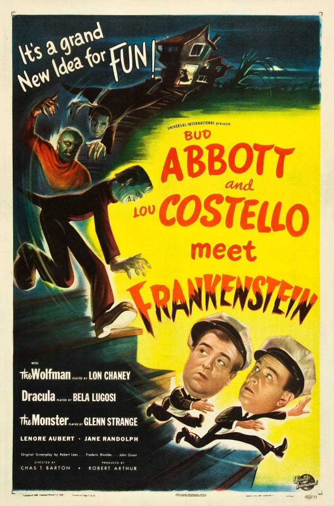 Abbott And Costello Meet Frankenstein Canvas Art - (24 x 36)