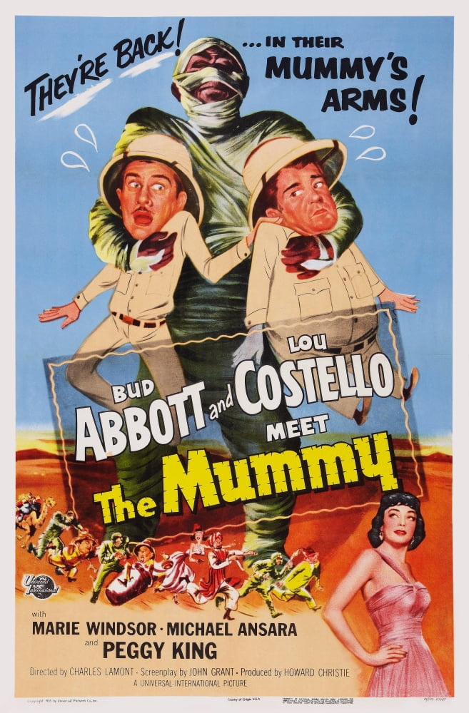 Abbott And Costello Meet The Mummy Canvas Art - (11 x 17)