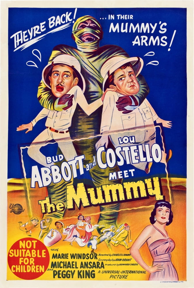 Abbott And Costello Meet The Mummy Canvas Art - (24 x 36)
