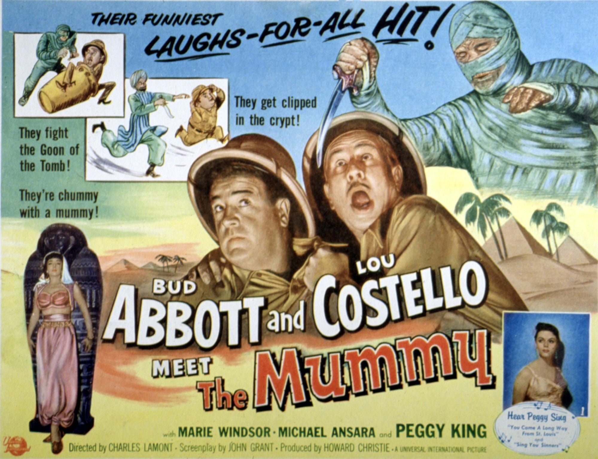 Abbott And Costello Meet The Mummy Canvas Art - (28 x 22)