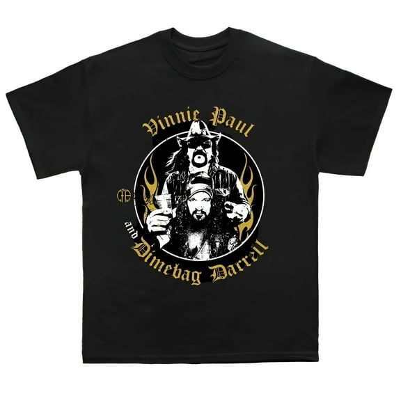 Abbott Brothers Men's Vinnie & Dimebag T-Shirt Black Medium | Officially Licensed Merchandise