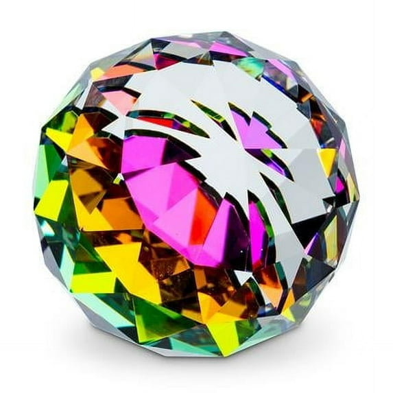 Abbott Collection AB-27-GEM-LG-PRIZM 1.5 in. Crystal Prism Decoration Ball, Clear Prism - Large