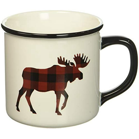 Abbott Collection 27-CN/Moose Plaid Mug, 1 EA