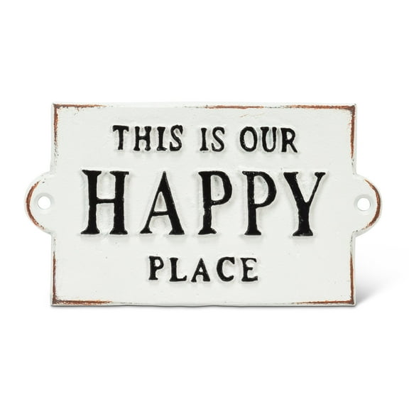 Abbott Collection 27-FORGE/103 Happy Place Sign