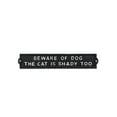 thumbnail image 1 of Abbott Collection 27-IRONAGE-406 Beware of Dog Sign-Blk-13 L, 13 inches L, Black, 1 of 1
