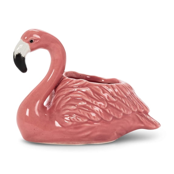 Abbott Collection 27-MINIKIN-310 Small Flamingo Planter, 1 EA, Pink