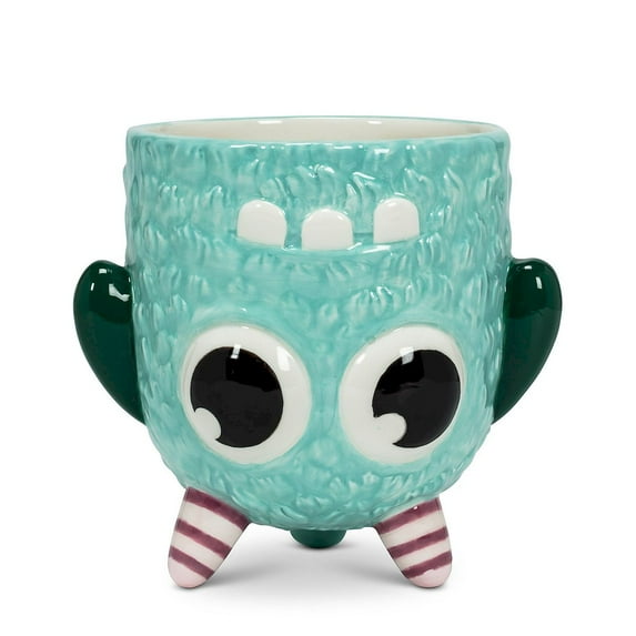 Abbott Collection 27-UGLY-MUG-145 Upside Down Monster Mug, Turquoise