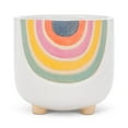 thumbnail image 1 of Abbott Collection 27-VIBE-735-LG Large Rainbow Planter with Legs, White/Multi, 1 of 5