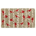 thumbnail image 1 of Abbott Collection 35-FWD-DMX-04 Cardinals & Birch Doormat, Grey/red, 1 of 6