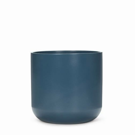 Abbott Collection 5" Dark Blue Stoneware Plant Pot