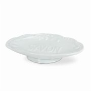 Abbott Collection AB-27-MARSEILLE 6 in. Oval Savon Soap Dish, White