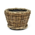 thumbnail image 1 of Abbott Collection AB-22-DRYPOT-0319 13 in. Plastic & Rattan Woven Planter, Natural - Medium, 1 of 1