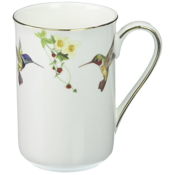 Abbott Collection AB-27-AMBROSIA-MUG 4.5 in. Bone China Hummingbird Mug, White