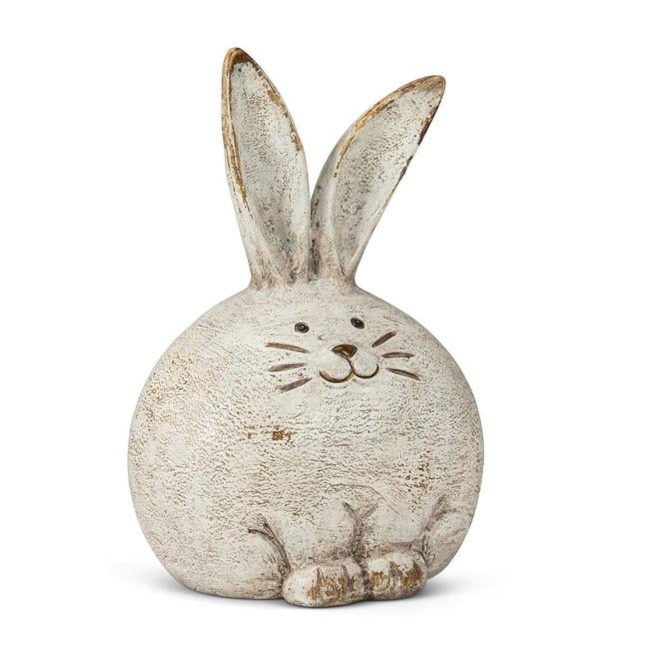 Abbott Collection AB-27-BW-130-WHT 6.25 in. Resin Ball Rabbit