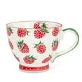 thumbnail image 1 of Abbott Collection AB-27-CHINTZ-BERRY 4 in. Raspberry Handled Cup, Ivory & Pink - Large, 1 of 1