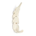 thumbnail image 1 of Abbott Collection AB-27-IRONAGE-334-WHT 6.5 in. Curved Feather Wall Hook, Antique White, 1 of 1