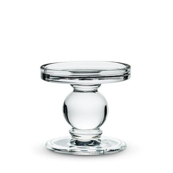 Abbott Collection AB-27-JILL 2.5 in. Glass Reversible Candleholder, Clear - Small