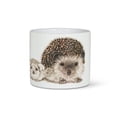 thumbnail image 1 of Abbott Collection 27-PL-CN-03-SM Small Hedgehog Family Planter, White/Black, 1 of 1