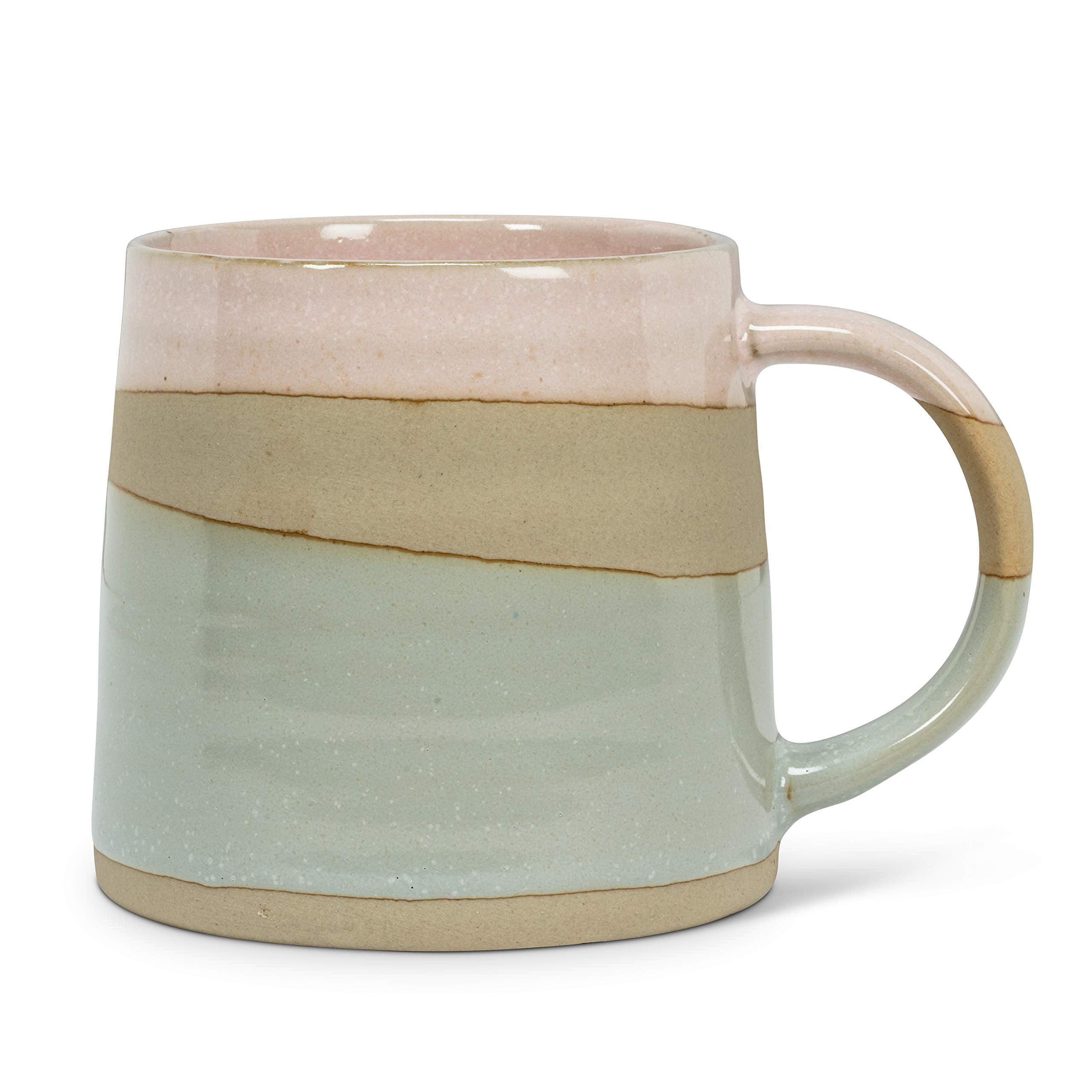 blue coffee cup set Porcelain Coffee Mug Set Of 4 - Cups With Big Handle for Tea, Cappuccino, Latte and Chocolate, Hot or Cold Drinks