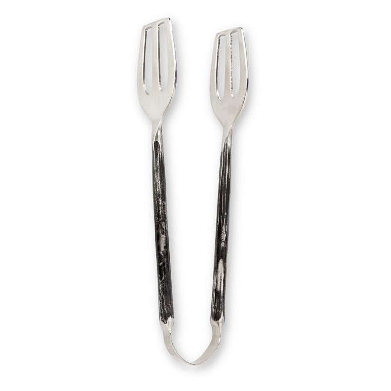Abbott Collections AB-36-IRON-TONG 10 in. Salad Tongs with Forge Finish Handle, Antique Black