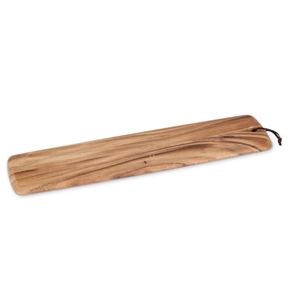 Abbott Collection AB-75-WOODWORK-09 6.5 x 26 in. Long Slim Board with Strap, Large