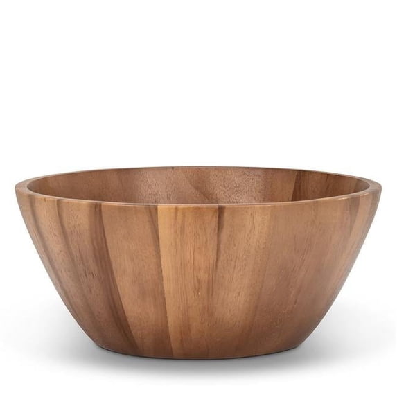 Abbott Collection AB-75-WOODWORK-23 15.75 in. Acacia Wood Deep Bowl, Extra Large