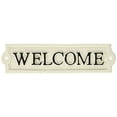 thumbnail image 1 of Abbott Collection Antique White Welcome Sign, 1 of 2