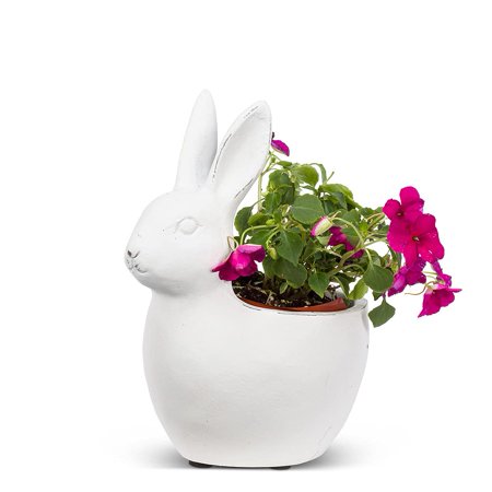 Abbott Collection Home Small Bunny Shape Planter