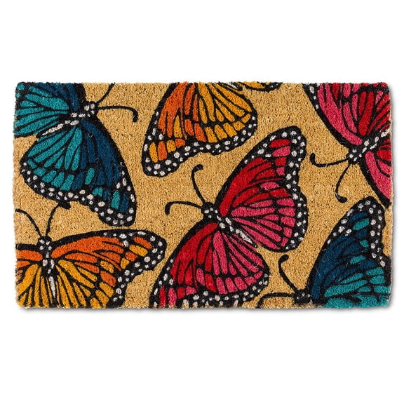 Abbott Collection Multi Butterfly Doormat