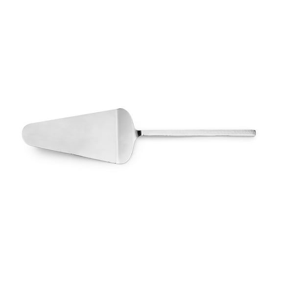 Abbott Collection Silver Cake Server with Hammer Finish Handle, 12 inches L