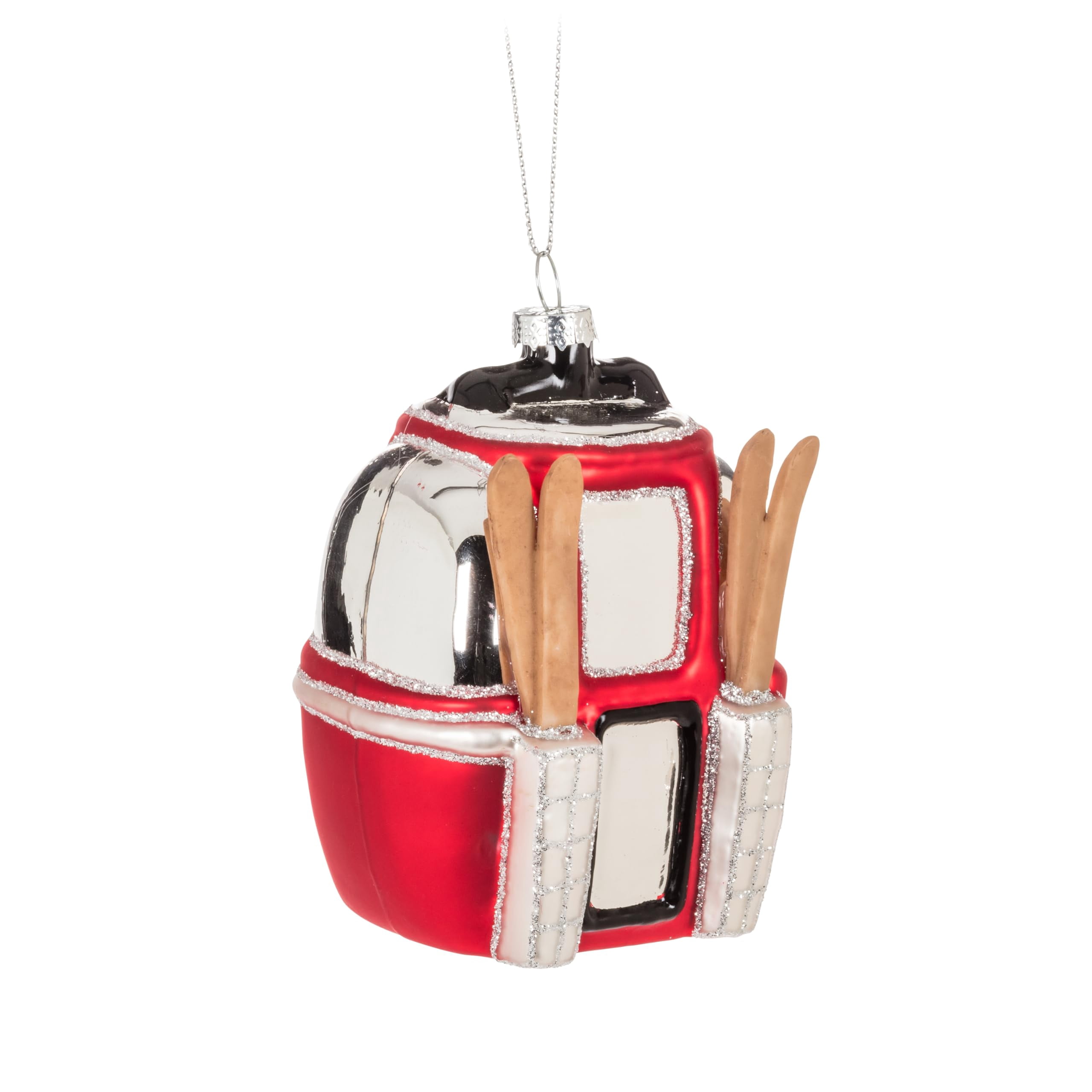 Abbott Collection Skiing Mouse in Gondola Ornament