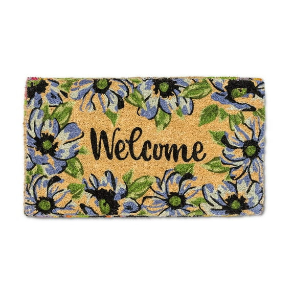 Abbott Collection 35-FWD-FL-2409 Floral Welcome Doormat, Natural/Multi