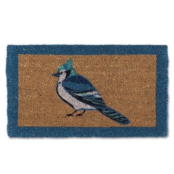 Abbott Collections 18 x 30 in. Jay Doormat, Natural & Blue