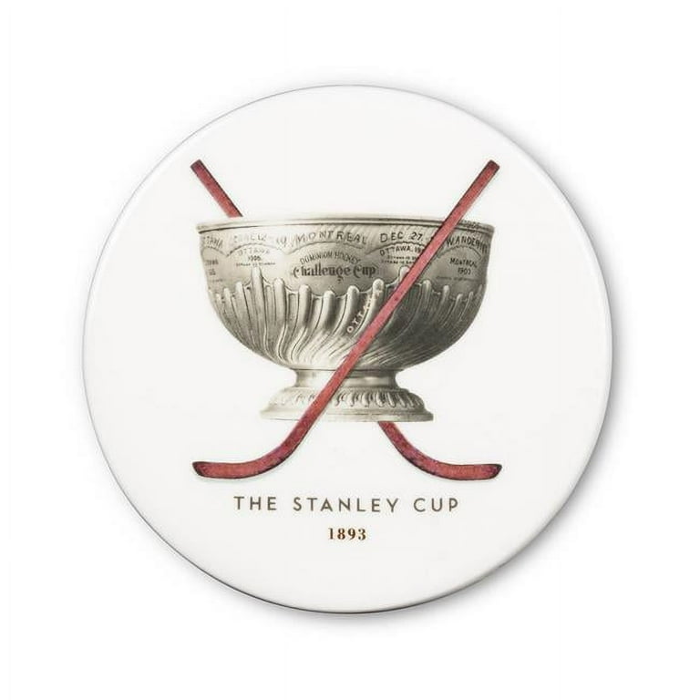 Abbott Collections AB 1327 STANLEY CSTR 4 in. Stanley Cup Coasters White Grey Set of 4 Walmart