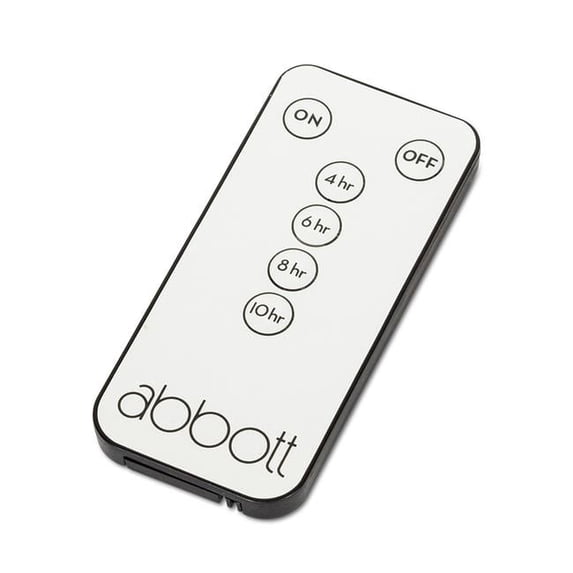 Abbott Collections AB-24-3486 4 in. Reallite Candles Remote, Black