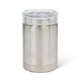 thumbnail image 1 of Abbott Collections AB-27-BEVI-TUM-SIL 5 in. Insulated Silver with Lid Tumbler, Stainless Steel & Plastic, 1 of 1