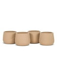 thumbnail image 1 of Abbott Collections AB-27-DESERT-229 Assorted Textured Barrel Planters - Set of 4, 1 of 2