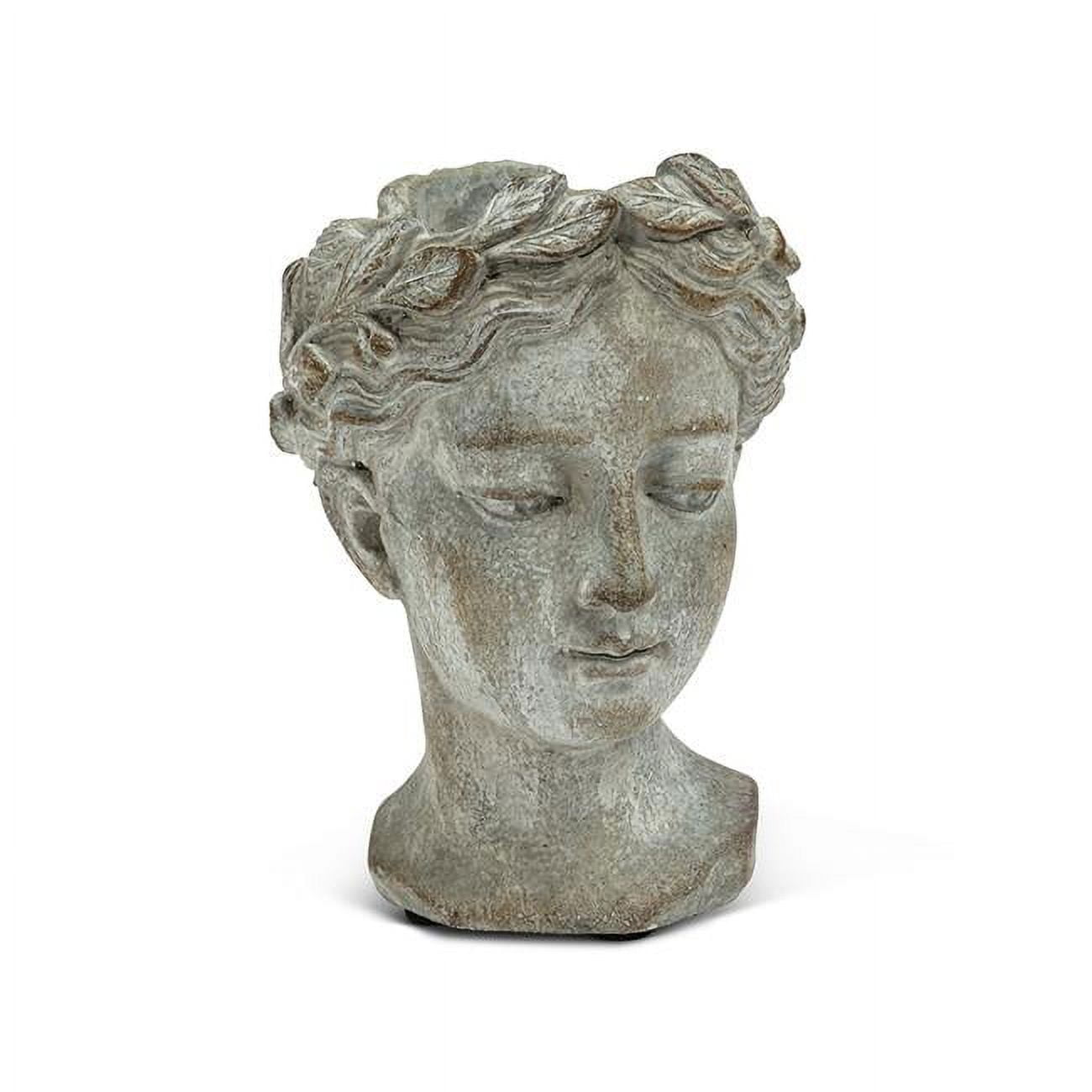 Abbott Collections AB-27-GODDESS-535-XS 6.5 in. Extra Woman Head Planter,  Grey - Small