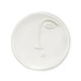 thumbnail image 1 of Abbott Collections AB-27-HENRI-964 4 in. Round Embossed Face Trinket Holder, White, 1 of 1