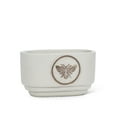 thumbnail image 1 of Abbott Collection 27-HIVE-666-SM Small Bee Crest Oval Planter, Grey, 1 of 1
