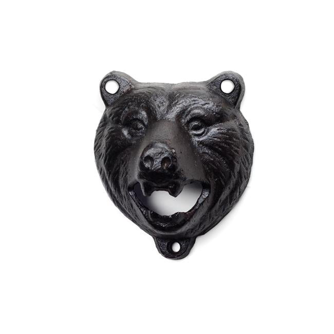 Abbott Collection Growling Bear Wall Bottle Opener