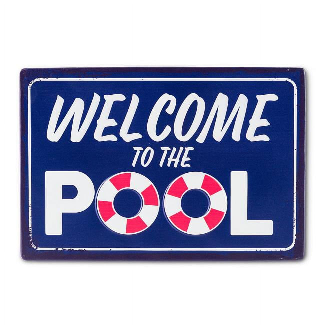 Abbott Collections AB-27-POOL-962 14 x 9.5 in. Welcome to Pool Sign ...