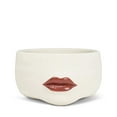 thumbnail image 1 of Abbott Collection Home 27-RUBYWOO-439 Low Lip Planter, Ivory/red, 1 of 1