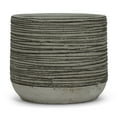 thumbnail image 1 of Abbott Collection 27-TERRAIN-727-LG Lg Spiral String Planter-Lt Gry-7" D, 7 inches D, Light grrey, 1 of 1