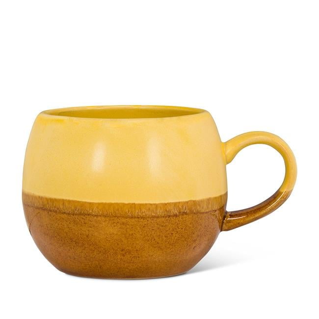 Abbott Collections AB-27-TRIO-YLW Tri-Colour Yellow & Browns Ball Mug